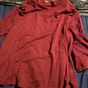 Zipper back 3 quarter sleeve